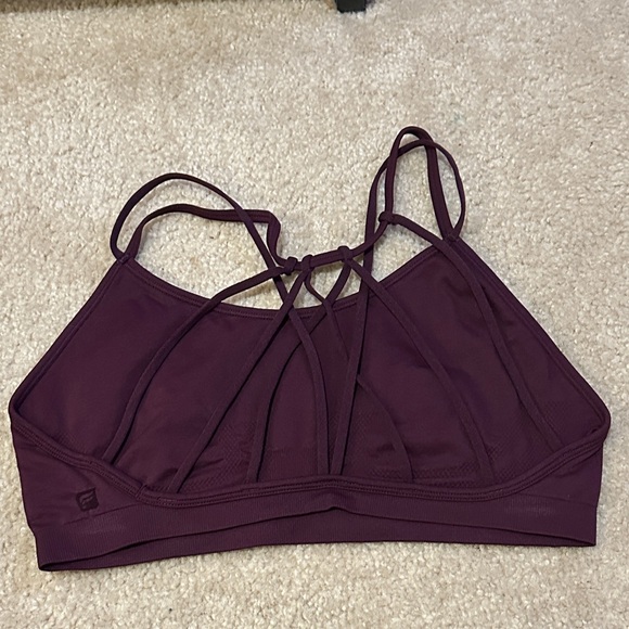 Fabletics Dash Seamless Bra II & Define Powerhold High-Waisted Leggings Burgundy - Picture 8 of 12